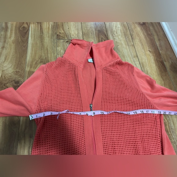 Allison Daley Mesh Knit 100% Cotton Lightweight Sweater - Picture 9 of 12